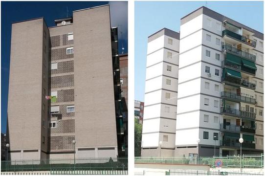 Rehabilitación de fachada en edificio de viviendas