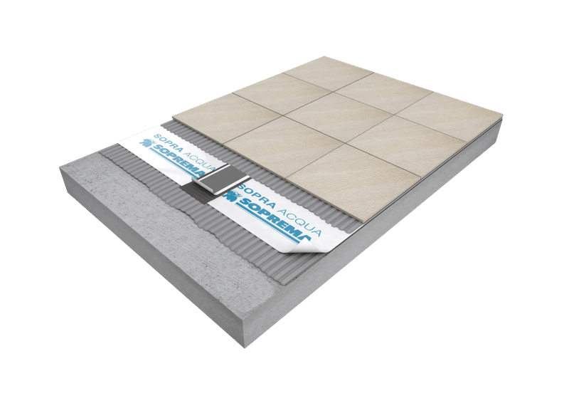 Sistema de impermeabilización de zonas húmedas con Sopracqua